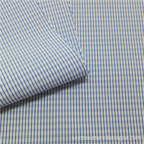 Tissu de chemise tissé à carreaux teint à la mode